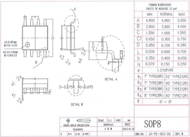 YF52H54K外形圖和封裝尺寸