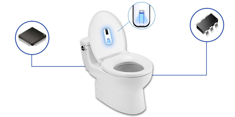 智能馬桶消毒燈方案