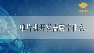 單片機(jī)開發(fā)需要學(xué)什么