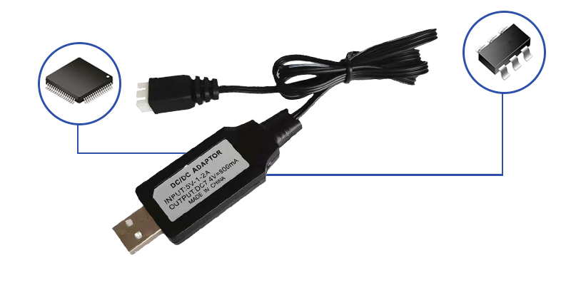 usb玩具平衡充電線方案